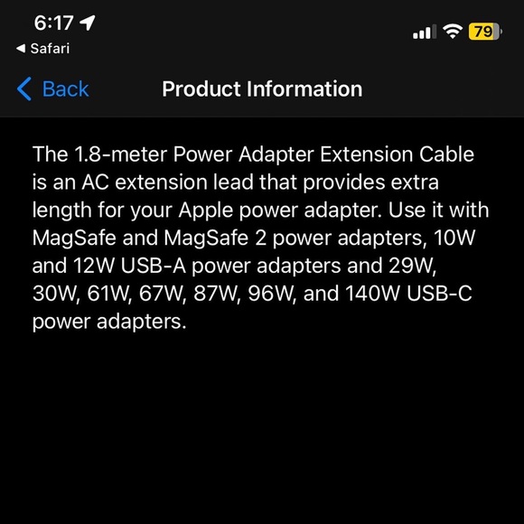 Apple Power Adapter Extension Cable - Picture 5 of 5